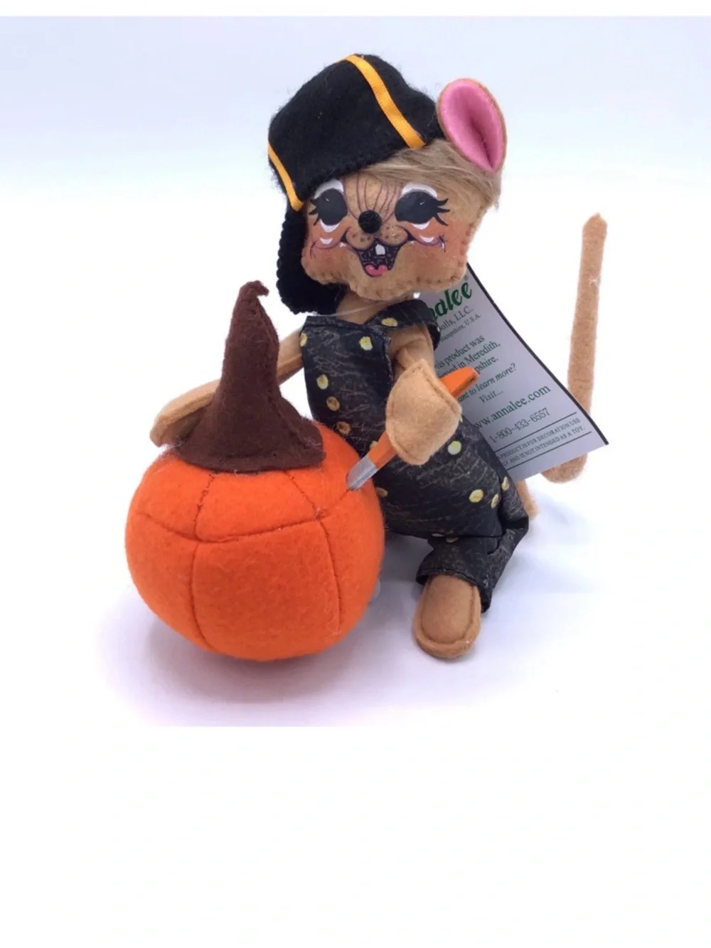 New with tags Annalee Pumpkin Carving Mouse